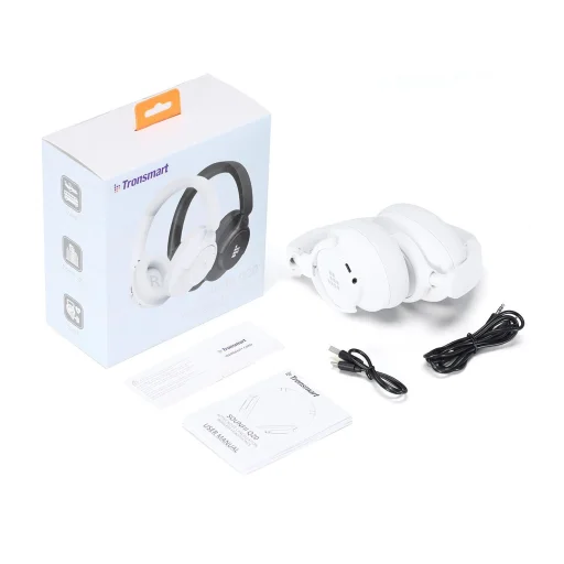 Tronsmart Soundfii Q20 ANC On-Ear Bluetooth 5.3 Vezeték nélküli Fejhallgatók - Fehér - 7
