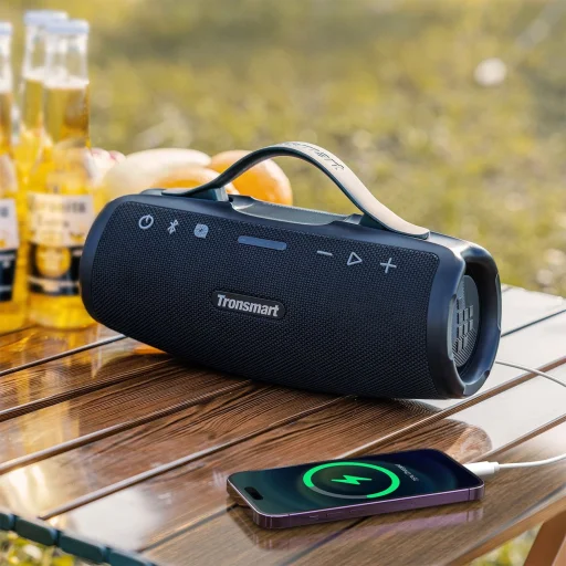 Tronsmart Mirtune S100 50W Bluetooth 5.3 IPX7 Vezeték nélküli Hangszóró - Fekete - 9