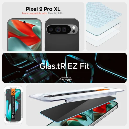 Spigen Glas.tr "Ez Fit" 2-csomag Google Pixel 9 Pro XL Privacy üvegfólia - 8