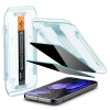 Spigen Glas.tr "Ez Fit" 2-pack Google Pixel 9 / 9 Pro Privacy üvegfólia - 2