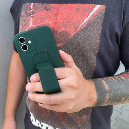 Wozinsky Kickstand Case Szilikon Állványos Tok Samsung Galaxy A22 4G - Menta - 8