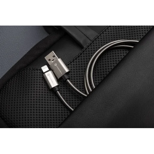 FORCELL F-ENERGY Metal C236 kábel USB A Lightning 2,4A 12W 1 m ezüst, - 6