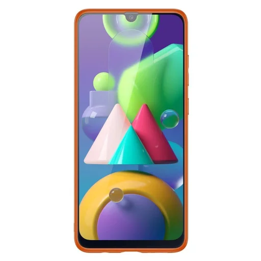 Dux Ducis Yolo elegáns tok puha TPU és PU bőrből Samsung Galaxy M30s narancssárga tok - 2