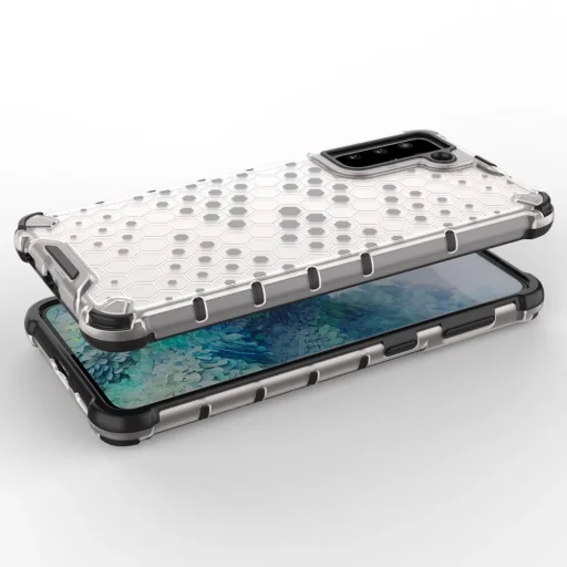 Honeycomb Case páncélozott tok TPU ütközővel Samsung Galaxy S21+ 5G (S21 Plus 5G) fekete tok - 3