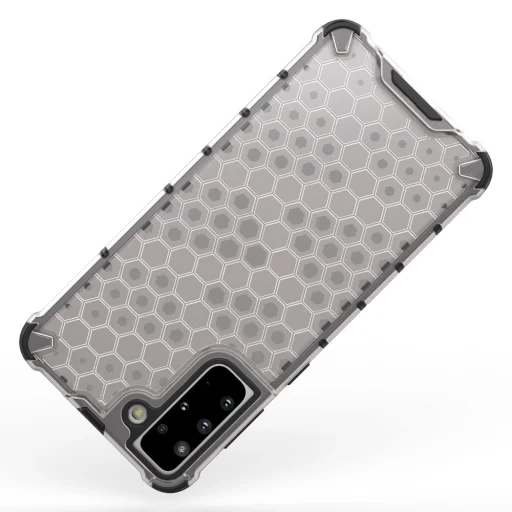 Honeycomb Case páncélozott tok TPU ütközővel Samsung Galaxy S21+ 5G (S21 Plus 5G) fekete tok - 6