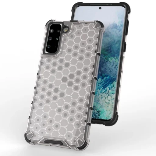 Honeycomb Case páncélozott tok TPU ütközővel Samsung Galaxy S21+ 5G (S21 Plus 5G) fekete tok - 7