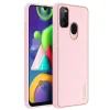Dux Ducis Yolo elegáns tok puha TPU és PU bőrből Samsung Galaxy M30s rózsaszín tok thumbnail