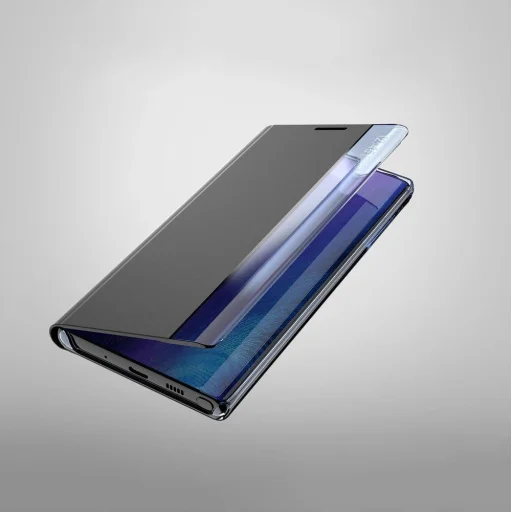 Új alvó fliptok állvány funkcióval Samsung Galaxy A02s EU rózsaszín tok - 5