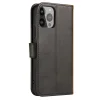 Magnet Case elegáns fliptok kitámasztóval iPhone 13 Pro Max fekete tok thumbnail