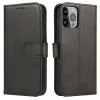 Magnet Case elegáns fliptok kitámasztóval iPhone 13 Pro Max fekete tok thumbnail