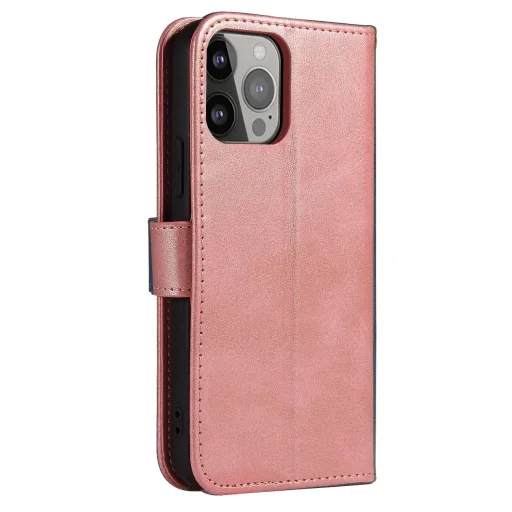 Magnet Case elegant fliptok kitámasztóval iPhone 13 Pro rózsaszín tok - 2