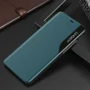 Eco Leather View Case elegáns fliptok kitámasztóval iPhone 13 Pro Max zöld tok thumbnail