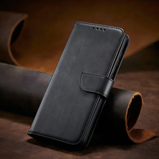 Magnet Elegant fliptok Samsung Galaxy S22+ (S22 Plus) Fekete tok - 14
