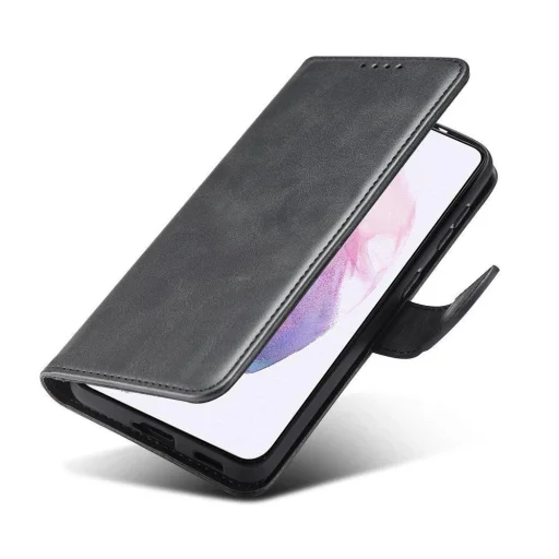 Magnet Elegant fliptok Samsung Galaxy S22+ (S22 Plus) Fekete tok - 3