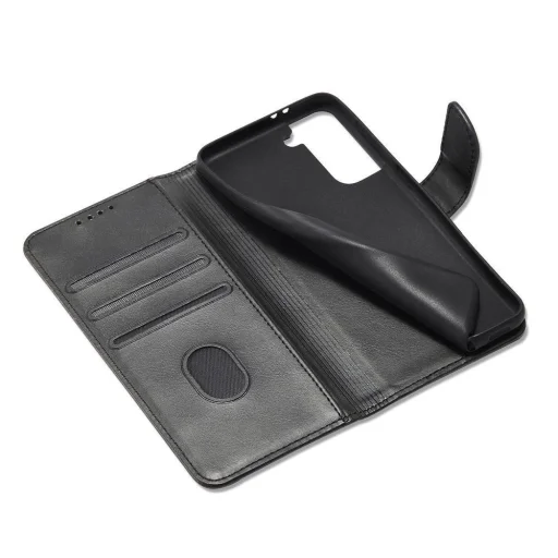 Magnet Elegant fliptok Samsung Galaxy S22+ (S22 Plus) Fekete tok - 6