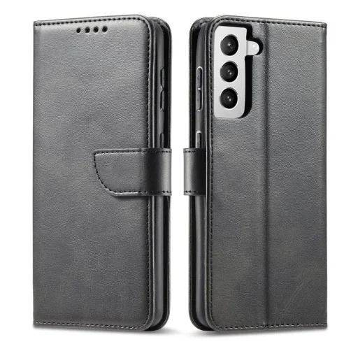 Magnet Elegant fliptok Samsung Galaxy S22+ (S22 Plus) Fekete tok - 1