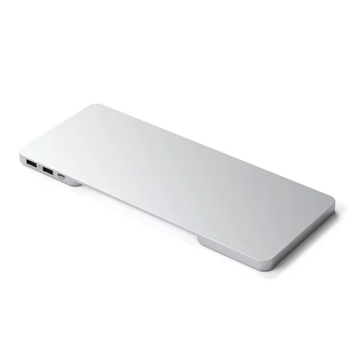 Satechi USB-C Keskeny Dokkoló 24" IMAC (1x USB-C Upstream Port, 2x USB 2.0, 1x Micro SD, 1x SD Kártya, 1x USB-A, 1x M.2 SSD nyílás, 1x USB-C) színben illeszkedő kábel mellékelve - Ezüst - 3