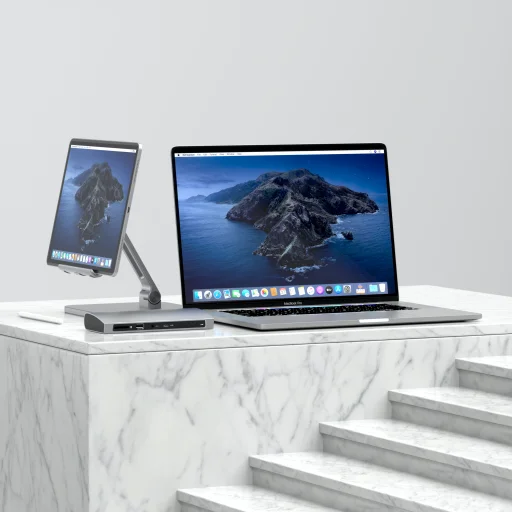 Satechi Alumínium Thunderbolt 4 Dokkoló (1xT4 P 96W, 3x T4 40Gbps 15W, Ethernet, 3xUSB-A 3.2 10 Gbps, 1xUSB-A 2.0 töltés, SD kártya, 3.5mm audio) EU verzió - Űrszürke - 4