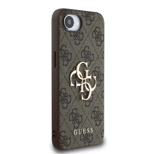  iPhone 16e Barna Guess PU 4G Metal Logo tok - 4