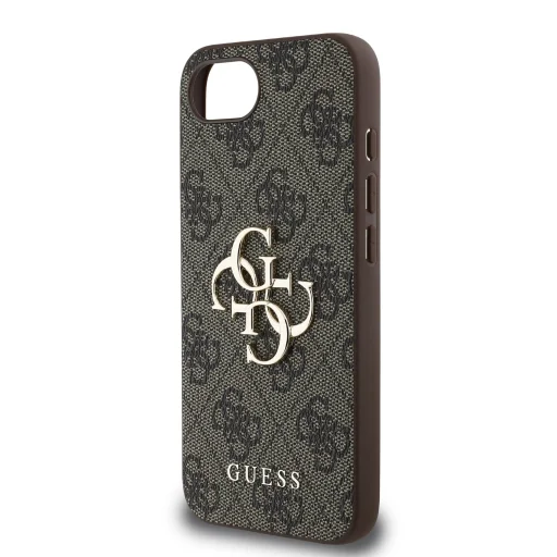  iPhone 16e Barna Guess PU 4G Metal Logo tok - 5
