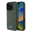  iPhone 16 Pro Max Zöld DKNY PU bőr rácsmintás Magsafe tok
