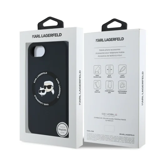  iPhone 16e Karl Lagerfeld Liquid Silicone K&CH Heads MagSafe tok - 7
