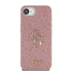  iPhone 16e rózsaszín Guess PU Fixed Glitter 4G Metal Logo tok thumbnail
