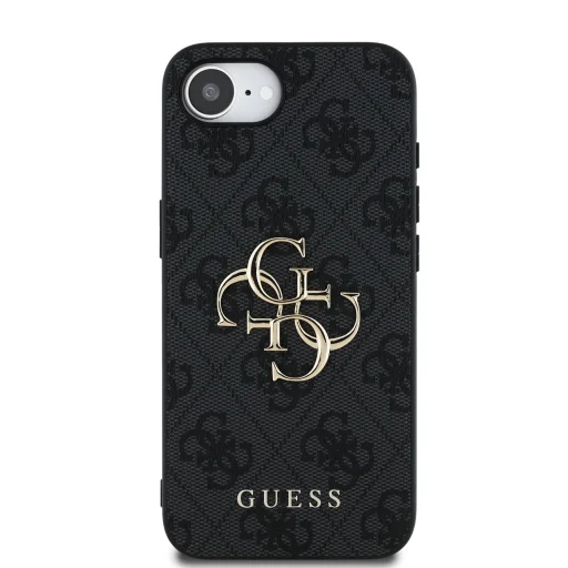  iPhone 16e Guess PU 4G Metal Logo szürke tok - 3