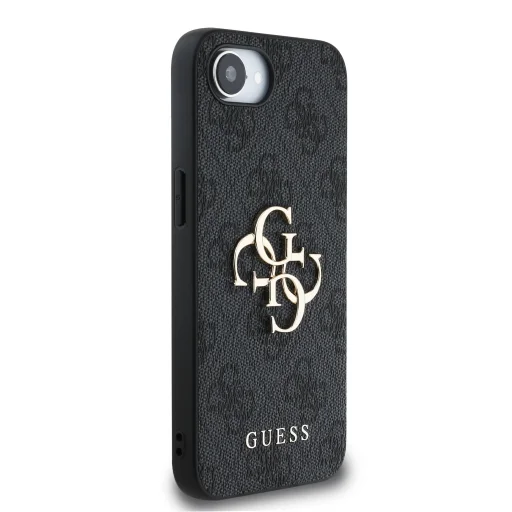  iPhone 16e Guess PU 4G Metal Logo szürke tok - 4