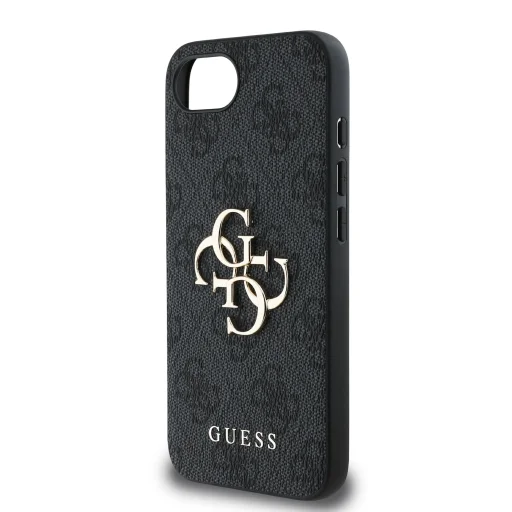  iPhone 16e Guess PU 4G Metal Logo szürke tok - 5