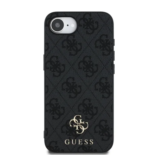  iPhone 16e Guess PU 4G Small Metal Logo MagSafe Szürke tok - 3