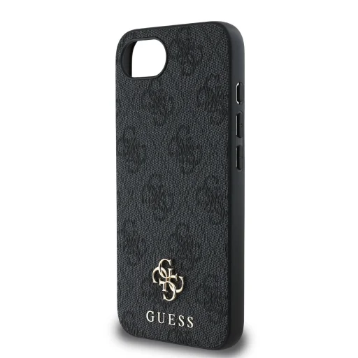  iPhone 16e Guess PU 4G Small Metal Logo MagSafe Szürke tok - 5