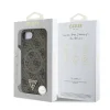  iPhone 16e barna Guess PU 4G Strass Triangle Metal Logo tok thumbnail