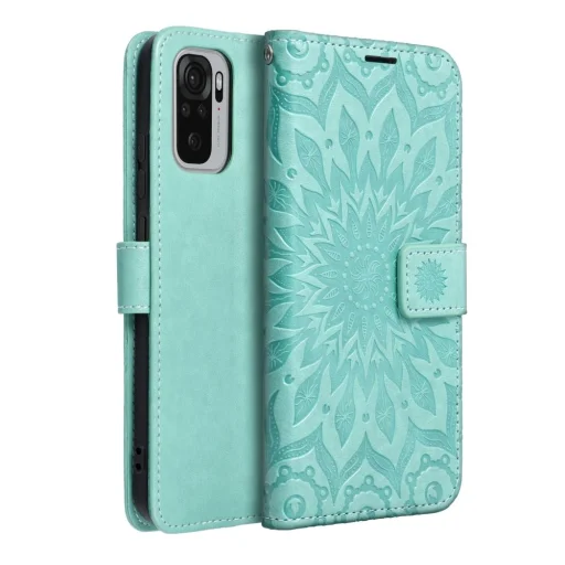 Xiaomi Redmi 9C/9C NFC Forcell MEZZO mandala mintás fliptok zöld - 9