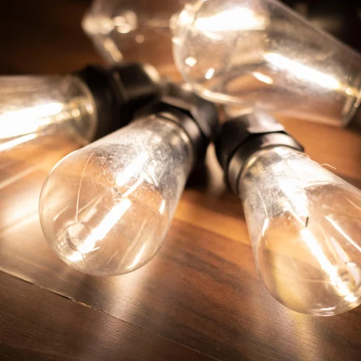 Home LPL 10 PAPAYA filament LED-es fényfüzér, 4,5 m / 10 db melegfehér filament LED, víztiszta búra, sorolható, fekete gumivezeték, adapter, kül- és beltéri kivitel - 1