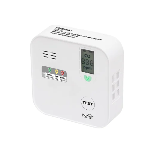 Home CO10SMART szén-monoxid vészjelző, Tuya kompatibilis, Wi-Fi kapcsolat , LCD kijelző, elemes, 5 év elem élettartam, 10 év érzékelő élettartam - 2