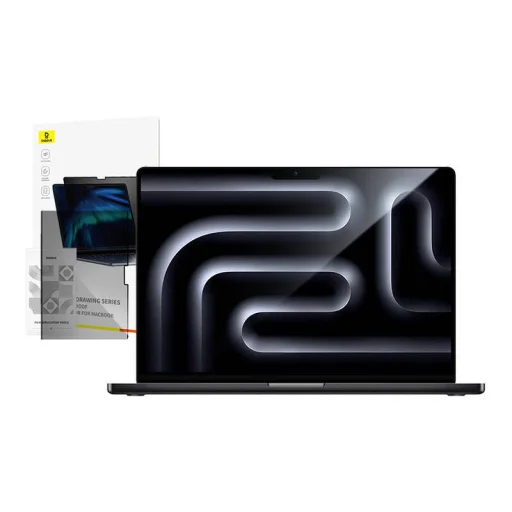 Baseus Magic Drawing üvegfólia MacBook Pro 13" (2022) + tisztítókészlet (áttetsző) - 5