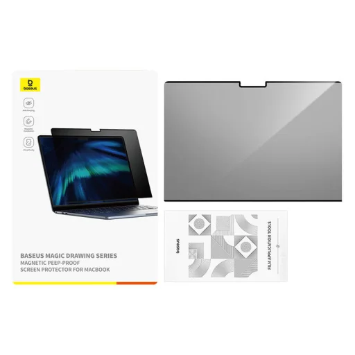 Screen Protector Baseus Magic Drawing for MacBook Pro 16" (2021/2023) + cleaning kit (clear) - 5