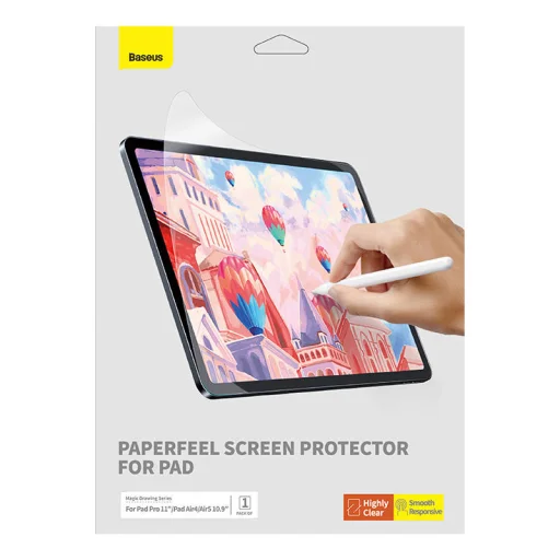 Baseus Paperfeel képernyővédő iPad Pro (2018/2020/2021/2022) 11″ / iPad Air4/Air5 10.9″, átlátszó üvegfólia - 6