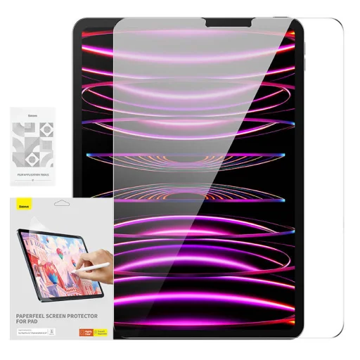 Baseus Paperfeel képernyővédő iPad Pro (2018/2020/2021/2022) 11″ / iPad Air4/Air5 10.9″, átlátszó üvegfólia - 1