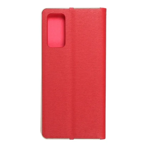 LUNA Fliptok Arany SAMSUNG S20 FE / S20 FE 5G piros tok - 2