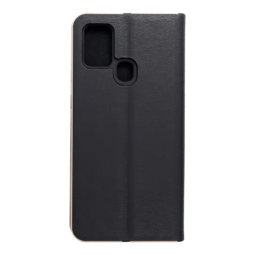 LUNA fliptok arany Samsung Galaxy A21s fekete tok - 2