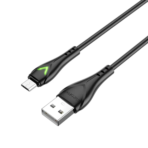 Borofone Kábel BX65 Bright - USB - Micro USB - 2A 1 méter fekete - 1