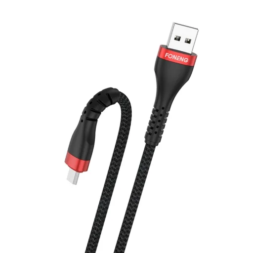Foneng Kábel X82 - USB - Micro USB - 3A 1 méter fekete - 1