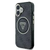  iPhone 16 Fekete Guess IML 4G Glitter és Triangle Logo MagSafe tok - 2