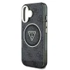  iPhone 16 Fekete Guess IML 4G Glitter és Triangle Logo MagSafe tok - 5