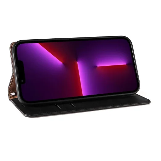 Mágnespántos tok Samsung Galaxy S23 Fliptok Mini Pánttal Állvány Fekete - 13