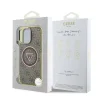  iPhone 16 Pro Barna Guess IML 4G Glitter és Triangle Logo MagSafe tok - 7