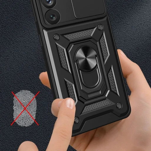 Hybrid Armor Camshield tok Samsung Galaxy S23+ tok kamerafedéllel rózsaszín - 4