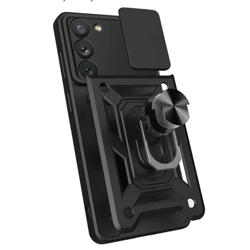 Hybrid Armor Camshield tok Samsung Galaxy S23+ tok kamerafedéllel rózsaszín - 6